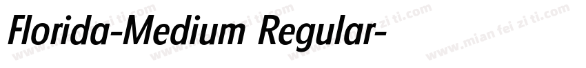 Florida-Medium Regular字体转换
